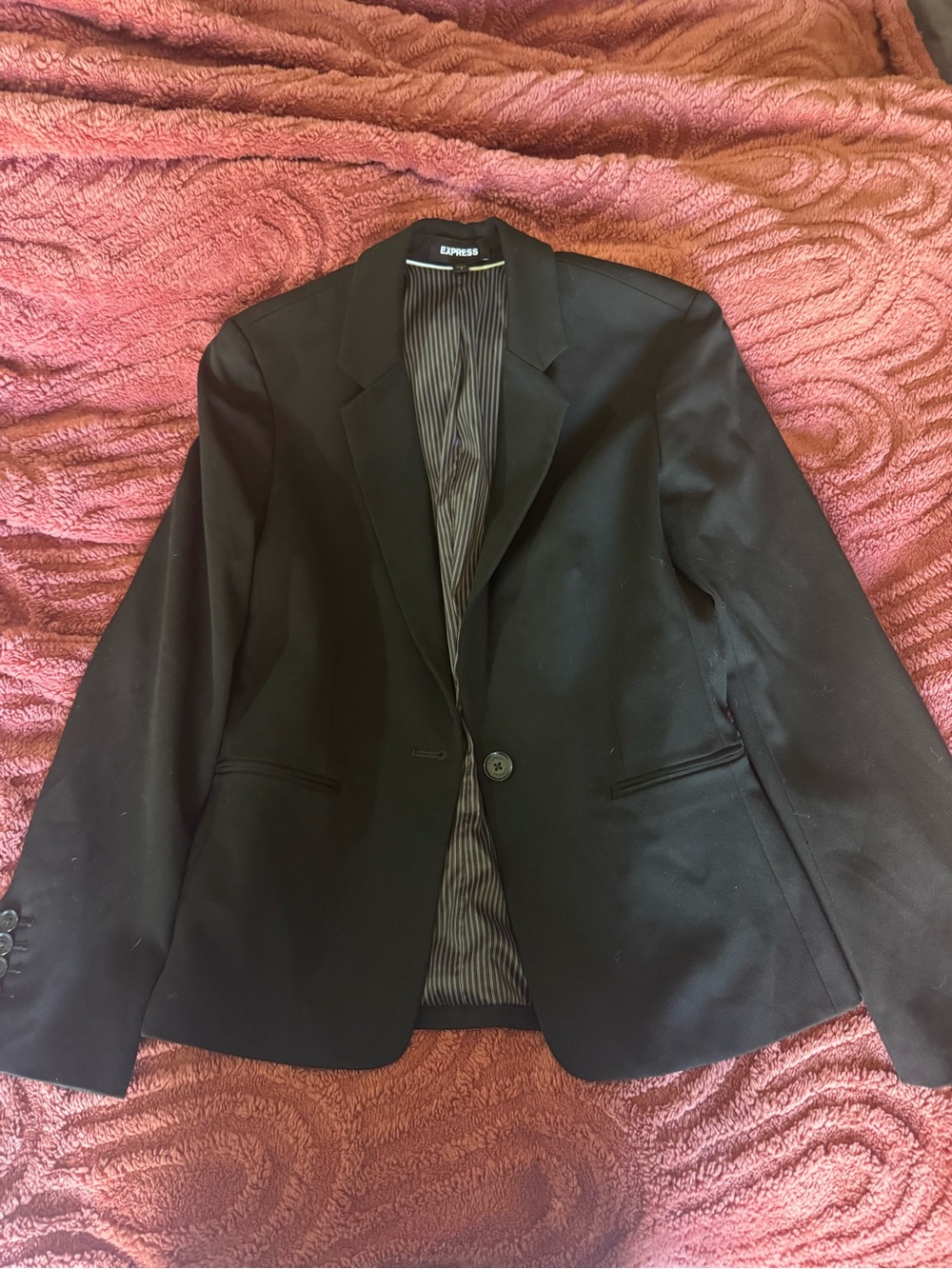 Express Black Single-Button Women's Blazer